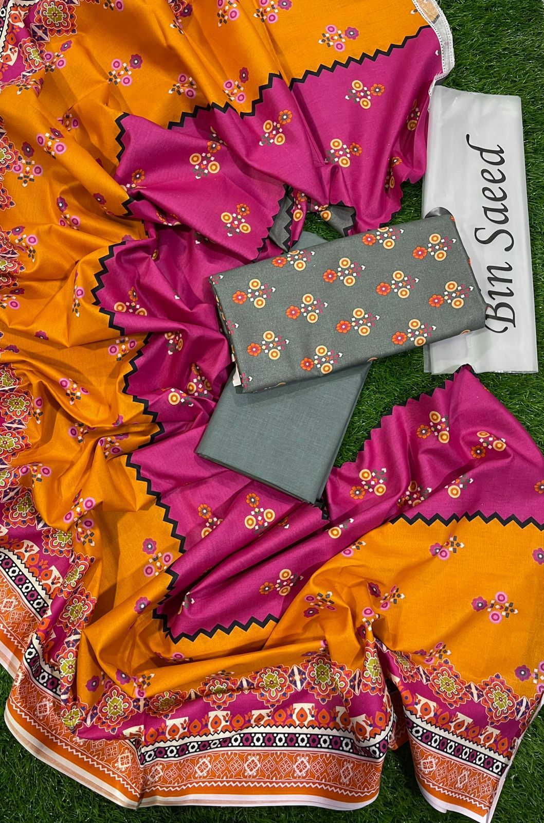 BIN SAEED |3| PCS LAWN UNSTITCHED
