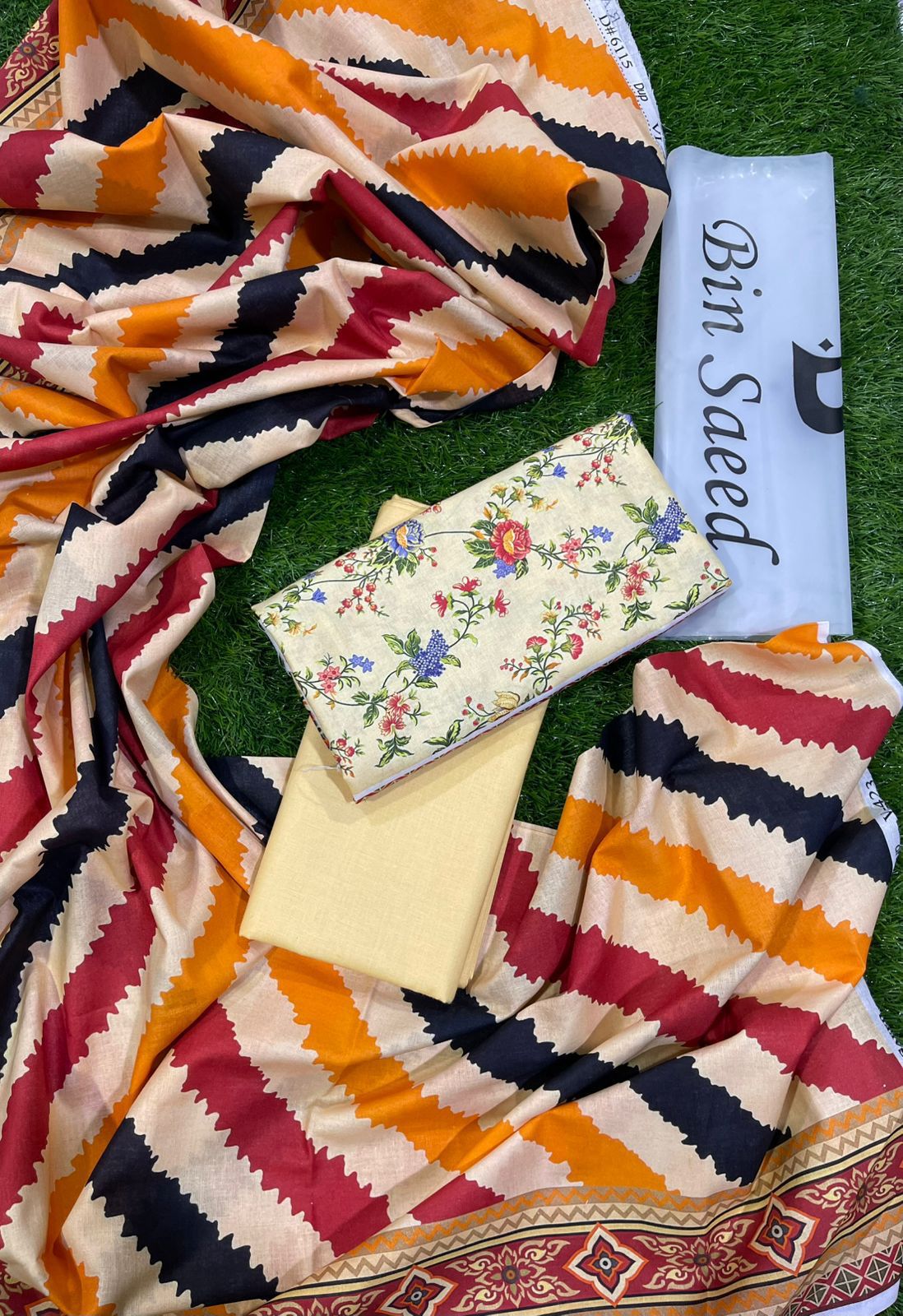 BIN SAEED |3| PCS LAWN UNSTITCHED