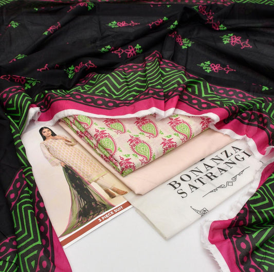 BONANZA SATRANGI |3| PCS LAWN UNSTITCHED