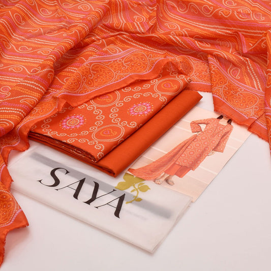 SAYA |3| PCS UNSTITCHED LAWN
