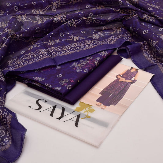 SAYA |3| PCS UNSTITCHED LAWN