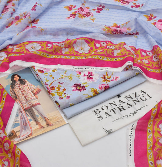 BONANZA SATRANGI |3| PCS LAWN UNSTITCHED