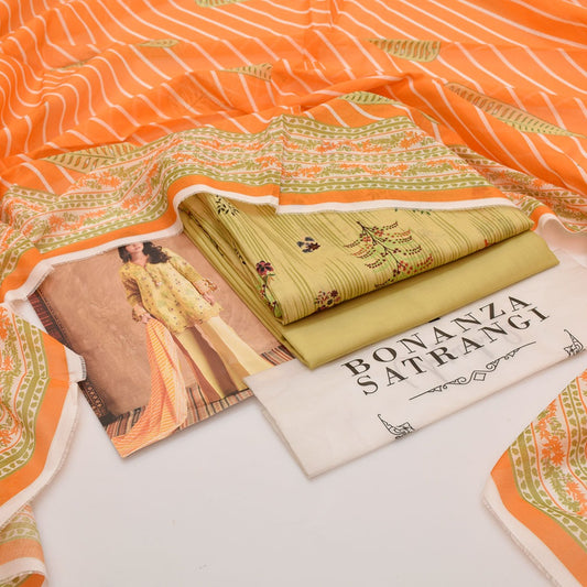 BONANZA SATRANGI |3| PCS LAWN UNSTITCHED