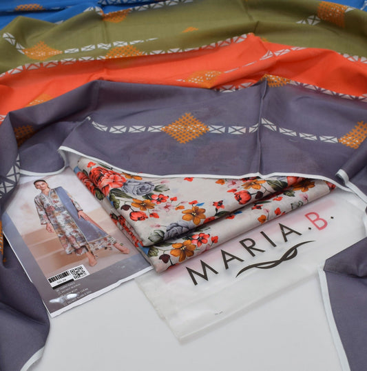 MARIA B |3| PCS LAWN UNSTITCHED