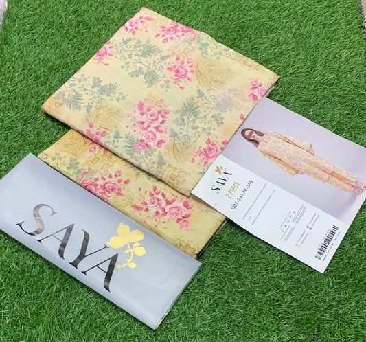 SAYA |2| PCS LAWN UNSTITCHED