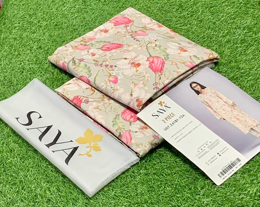 SAYA |2| PCS LAWN UNSTITCHED