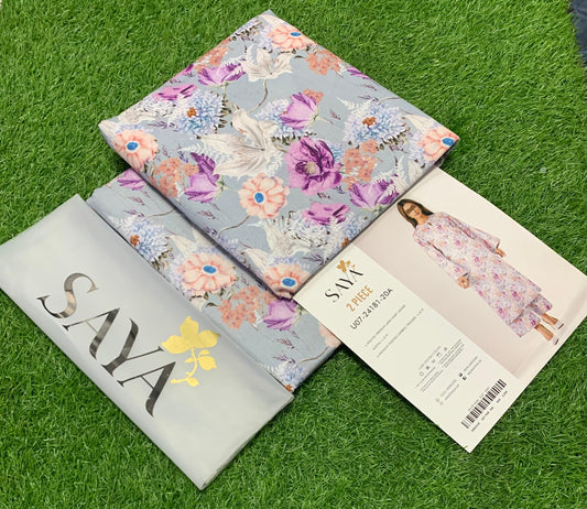 SAYA |2| PCS LAWN UNSTITCHED