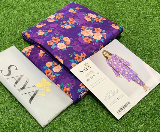 SAYA |2| PCS LAWN UNSTITCHED