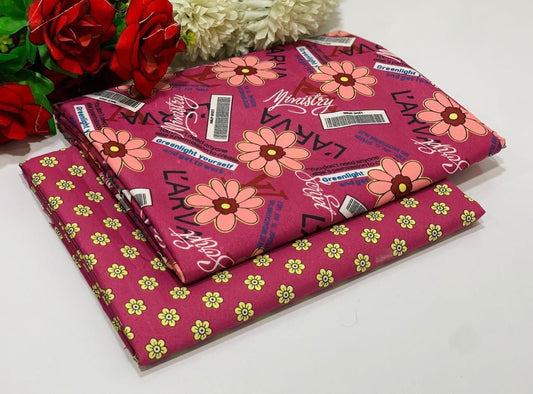 SUMMER COTTON |2| PCS LAWN UNSTITCHED