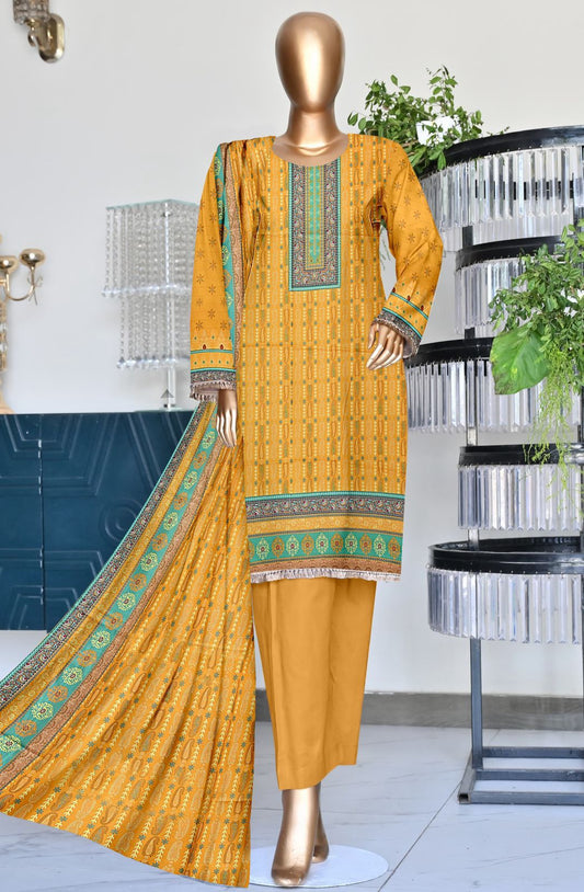 BIN SAEED |3| PCS LAWN UNSTITCHED