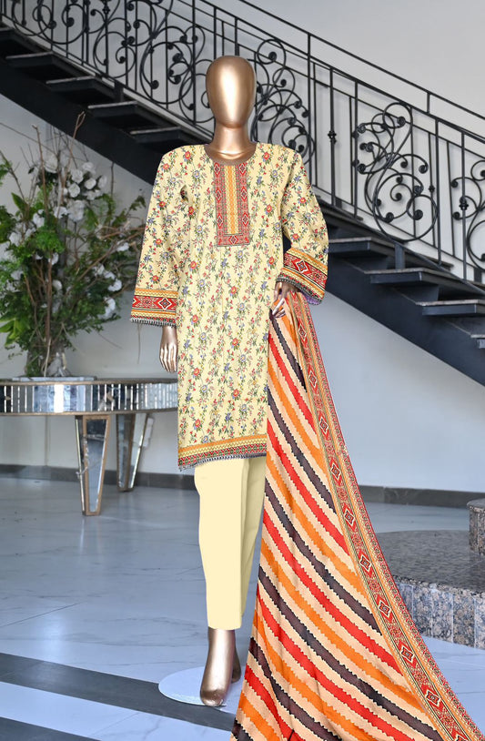 BIN SAEED |3| PCS LAWN UNSTITCHED