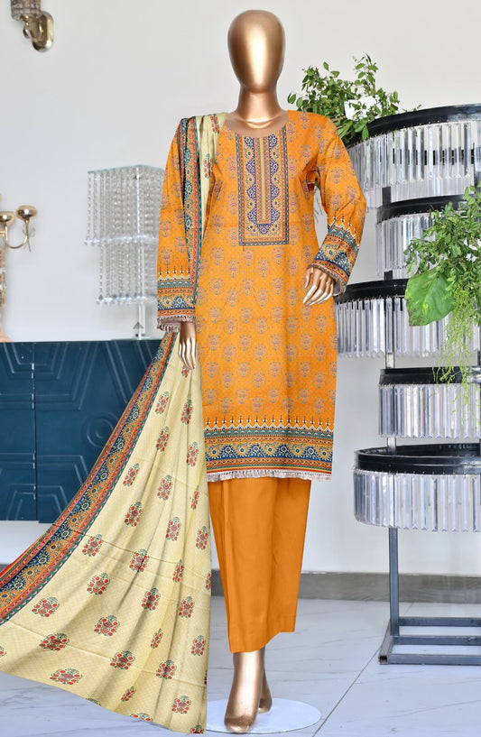 BIN SAEED |3| PCS LAWN UNSTITCHED